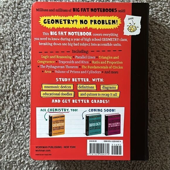 “Everything You Need to Know to Ace Geometry in One Big Fat Notebook” Book - Picture 3 of 5